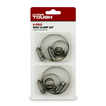 Hyper Tough 6-Piece Hose Clamps