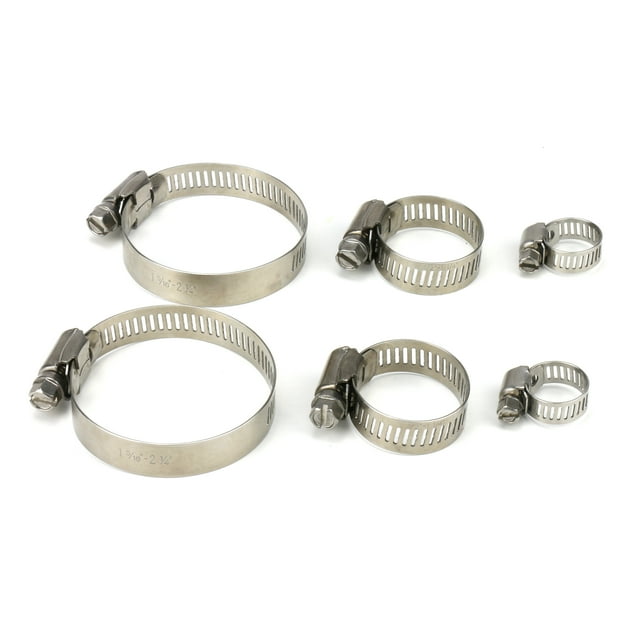 Hyper Tough 6-Piece Hose Clamps - Walmart.com