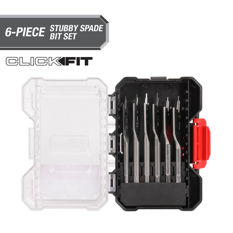 Hyper Tough 6-Piece Spade Drill Bit Set with Quick Connect Hex