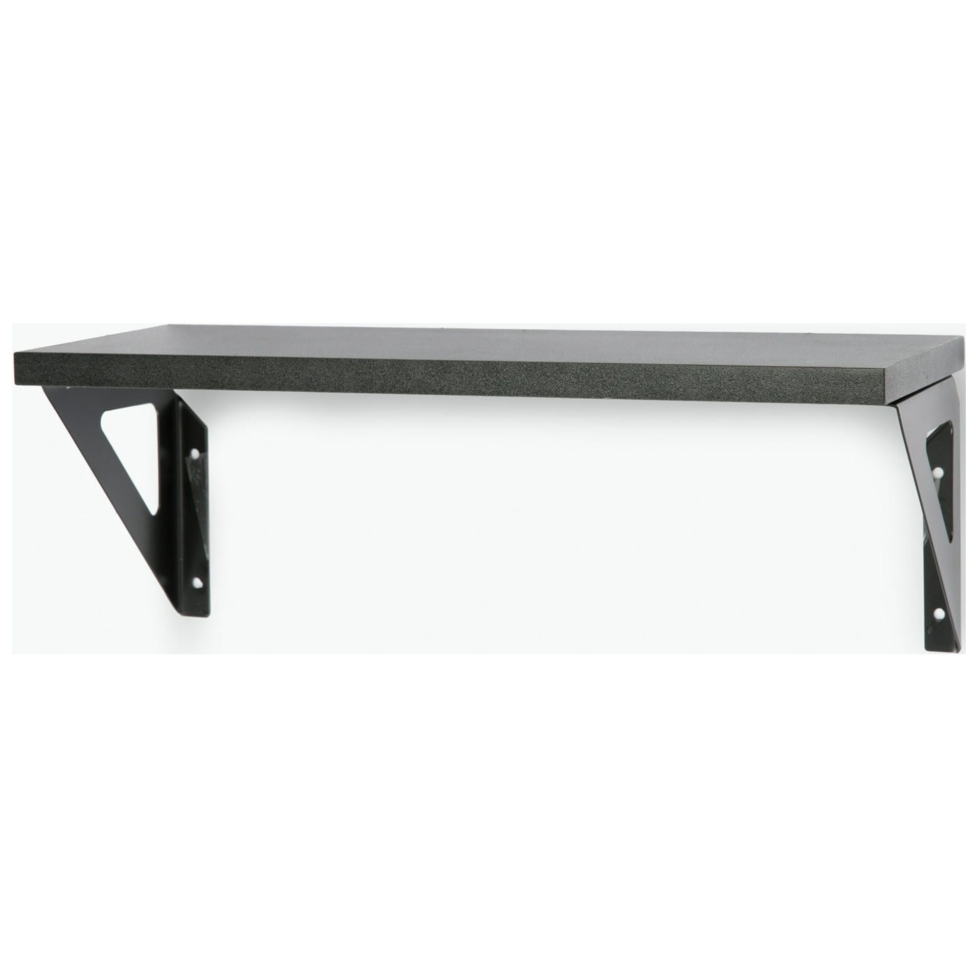 Hyper Tough 6 in. x 15 3/4 in. Modern Black Laminated Wood Shelf Kit