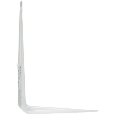 Hyper Tough 6" in x 8" in Shelf Bracket, White, Pre-Drilled Holes