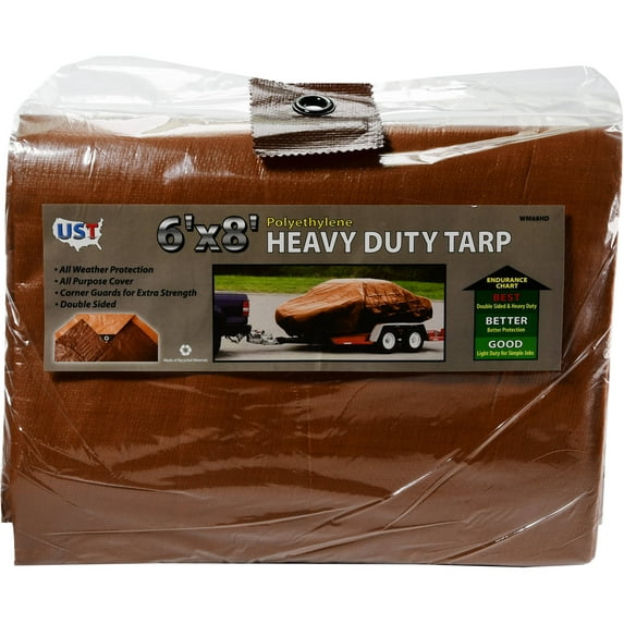 Hyper Tough 6 x 8 INC, 2.6 mil Thickness Polyethylene Tarp