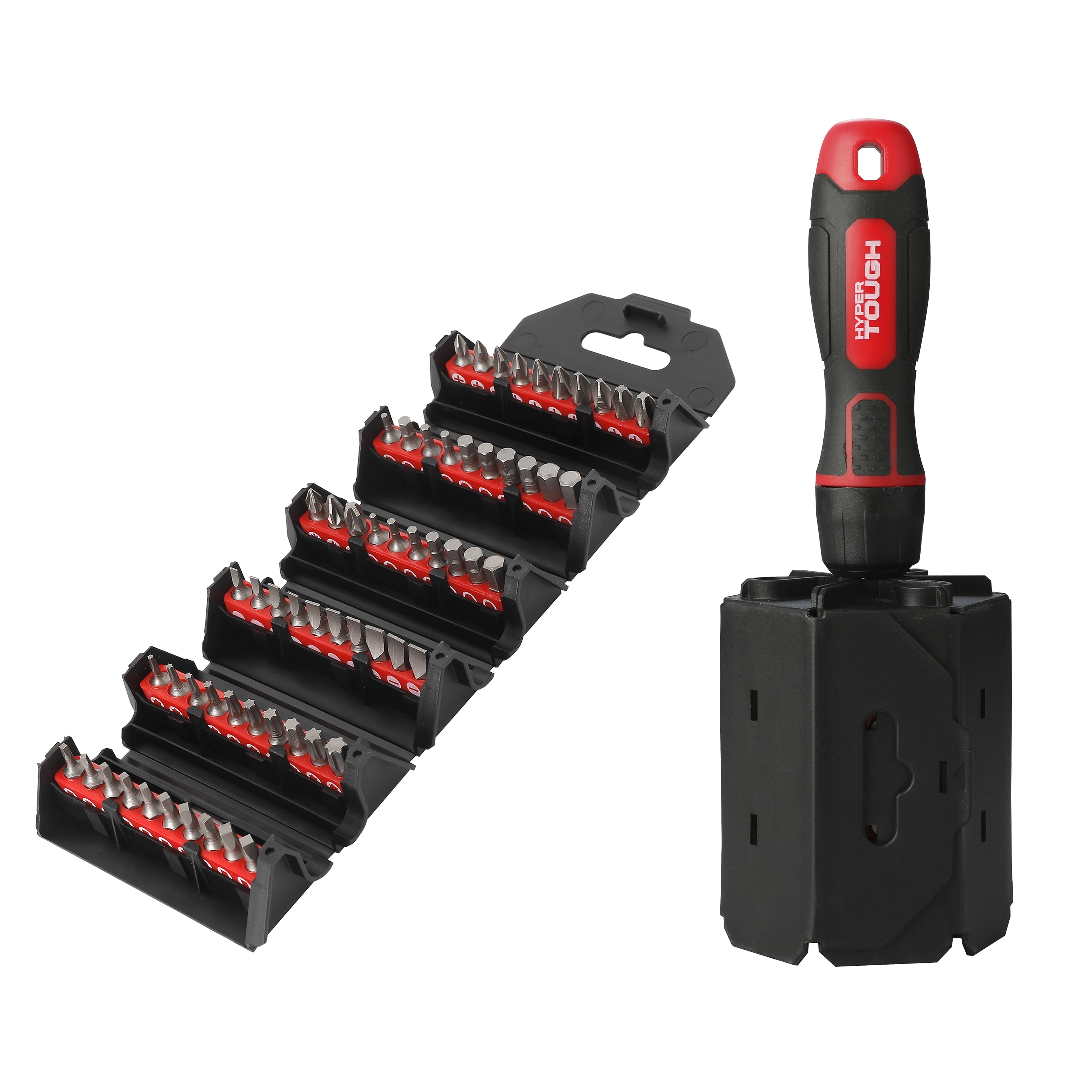 Hyper Tough 63Piece Rollup Ratcheting Screwdriver Set, Model 42623 Walmart Business Supplies