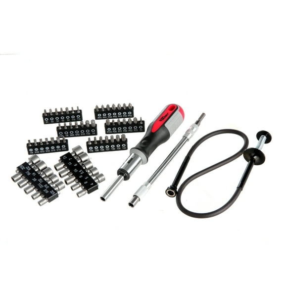 Hyper Tough 64-Piece Ratcheting Screwdriver Set with Bonus Flex Magnetic Retriever