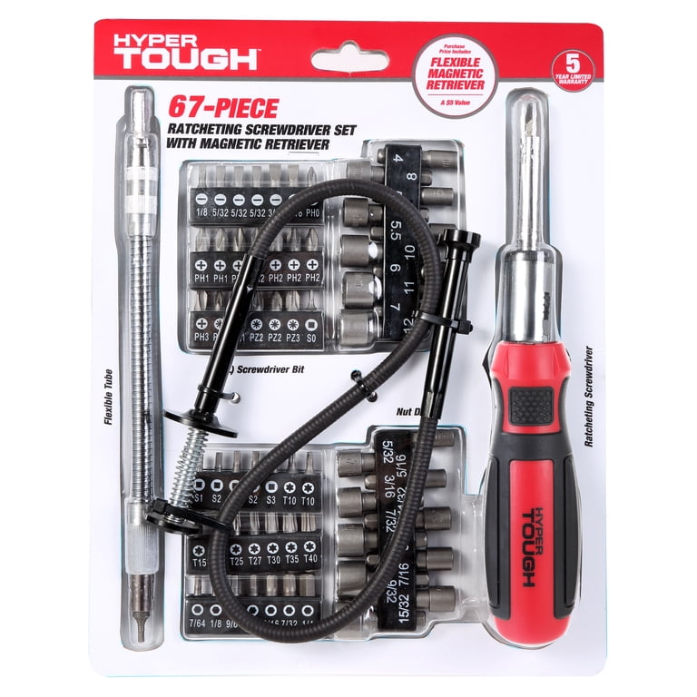 Hyper Tough 67 Piece Screwdriver Set TS99012N - Walmart.com