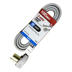 Hyper Tough 6FT 10AWG 3 Prong Gray Indoor Dryer Appliance Cord, 30 Amps