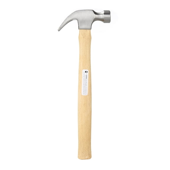 Hyper Tough 7oz Wood Handle Claw Hammer with Smooth Face