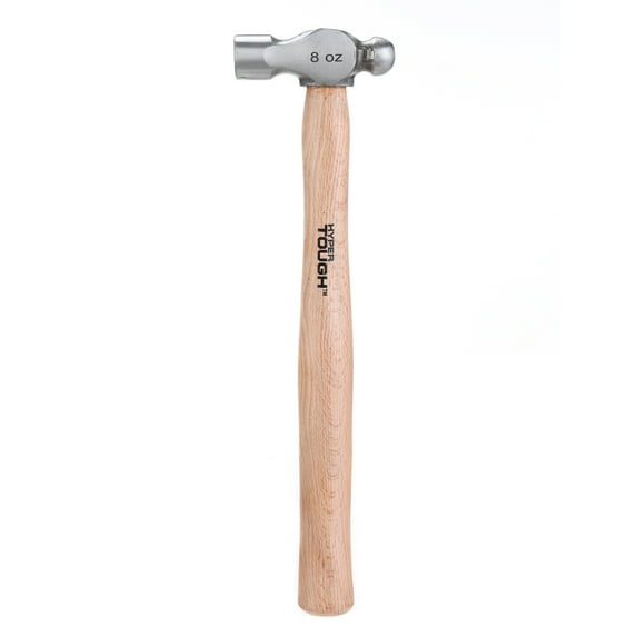 Hyper Tough 8 Ounce Ball Peen Wood Handle Hammer 4C25156D