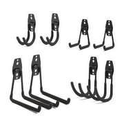 Hyper Tough 8-Pack Wall-Mount Storage Hooks, Non-Marring Vinyl Coating