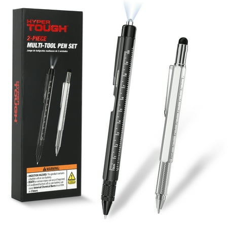 Hyper Tough 8-in-1 Multitool Pen 2-Piece Set