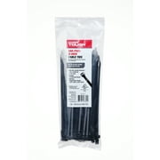 Hyper Tough 8 inch 75lb Cable Ties UV Resistant Black 100 Count