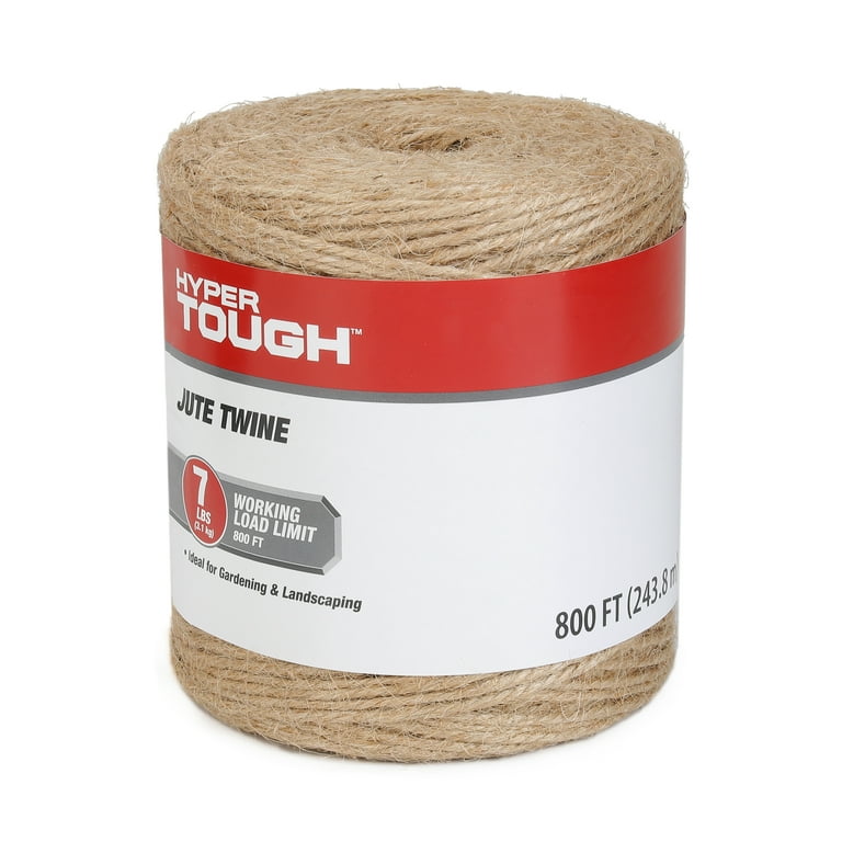 Hyper Tough 800 Jute Twine Natural Biodegradable Walmart