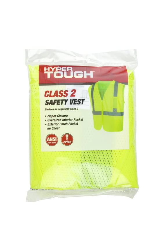 ANSI Class 2 High Visibility Safety Vest, One Size Fits Most, 1 Vest