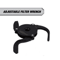 thumbnail image 1 of Hyper Tough Adjustable Oil Filter Wrench, Heavy Duty, Carbon Steel, 2-1/2 inch to 3-7/8 inch, 1 of 13