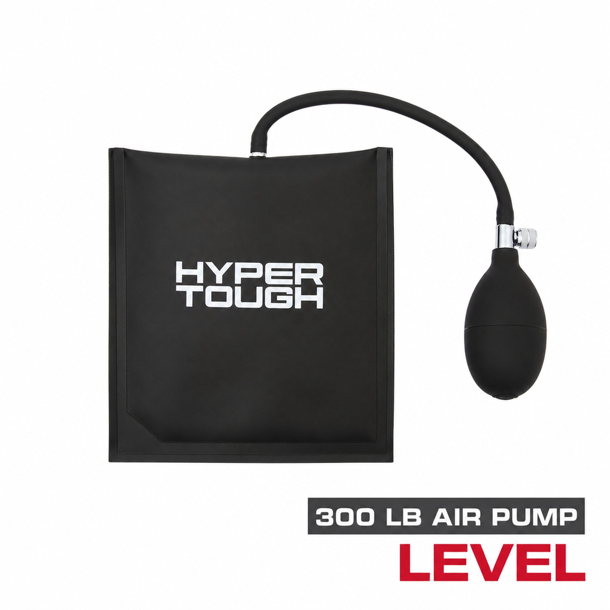 Hyper Tough Air Pump Level for Precise Leveling & Alignment in Heavy-Duty Applications, Black