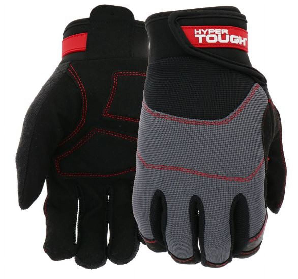 Hyper Tough AntiVibration Men's Workwear Glove Size Large
