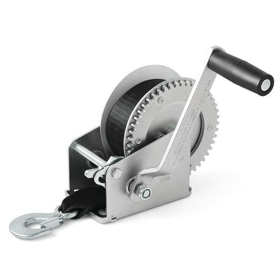 Hyper Tough Automotive Carbon Steel 1500 lbs Trailer Winch