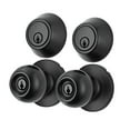 thumbnail image 1 of Hyper Tough Ball Combo Twin Pack Matte Black (2 Entry Doorknobs + 2 Deadbolt Locks), 1 of 9