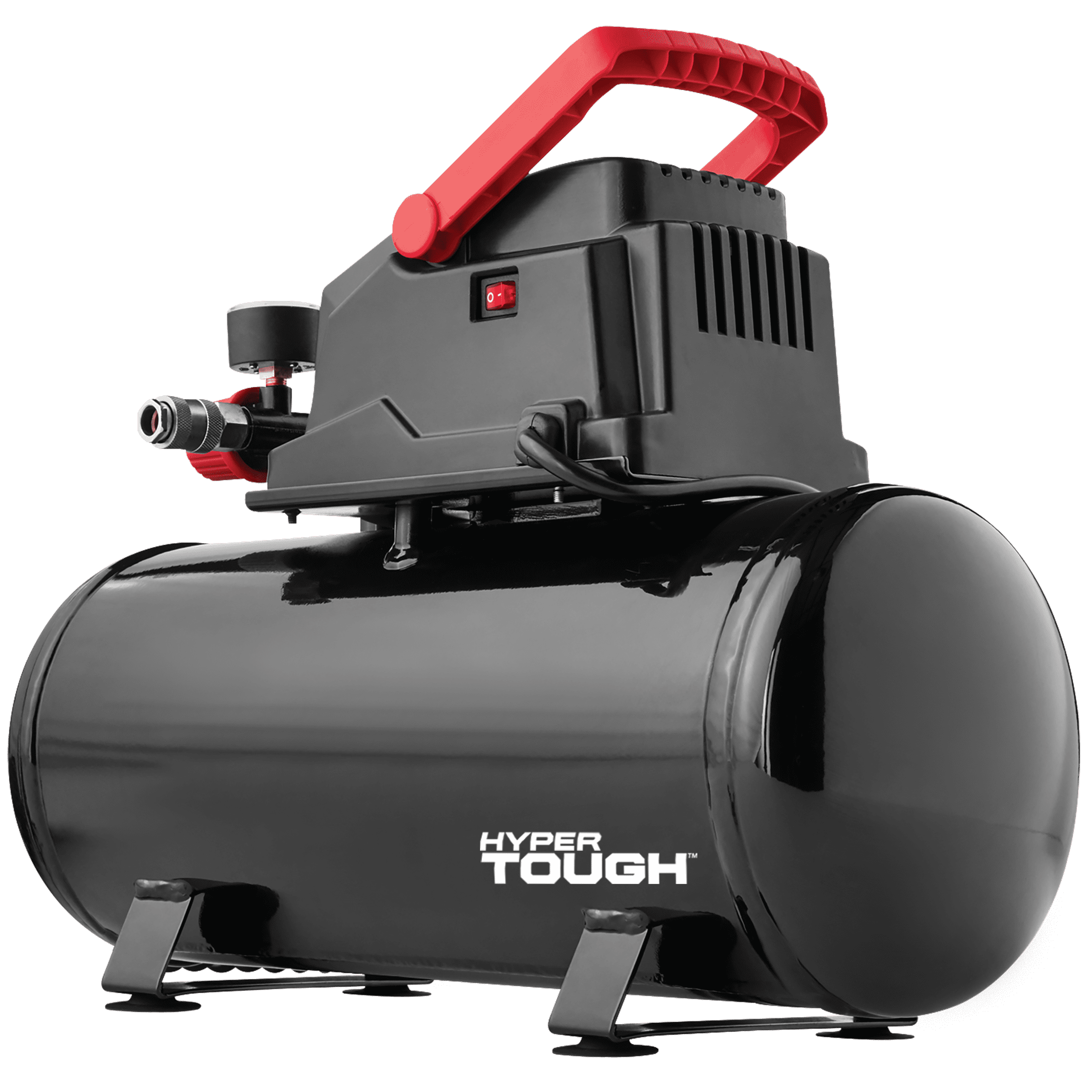 Hyper Tough Black 3 gal 100 PSI Oil-Free Portable Air Compressor