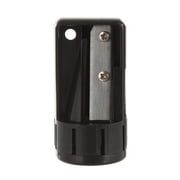 (4 pack) Hyper Tough Manual Pencil Sharpener for Carpenter Pencils with Key Chain Hole, Black
