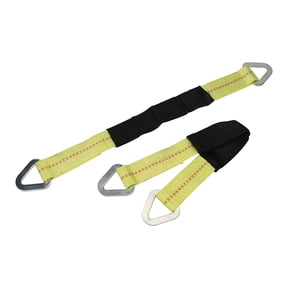 Hyper Tough Brand 2”x24” Axle Strap 3333lbs Work Load with D Ring 2 - Pack