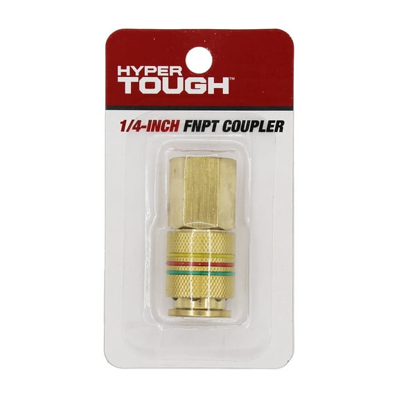 Hyper Tough Brass 1/4" U x 1/4" Female NPT Combo Coupler