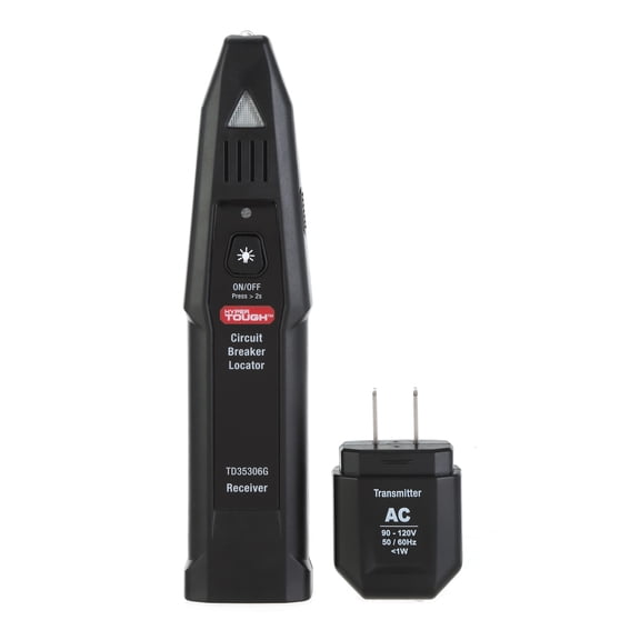 Hyper Tough Circuit Breaker Locator with Auto-Sensing Receiver, 90120V AC