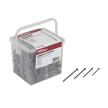 Hyper Tough Common Nail Assortment, 4 lb Box
