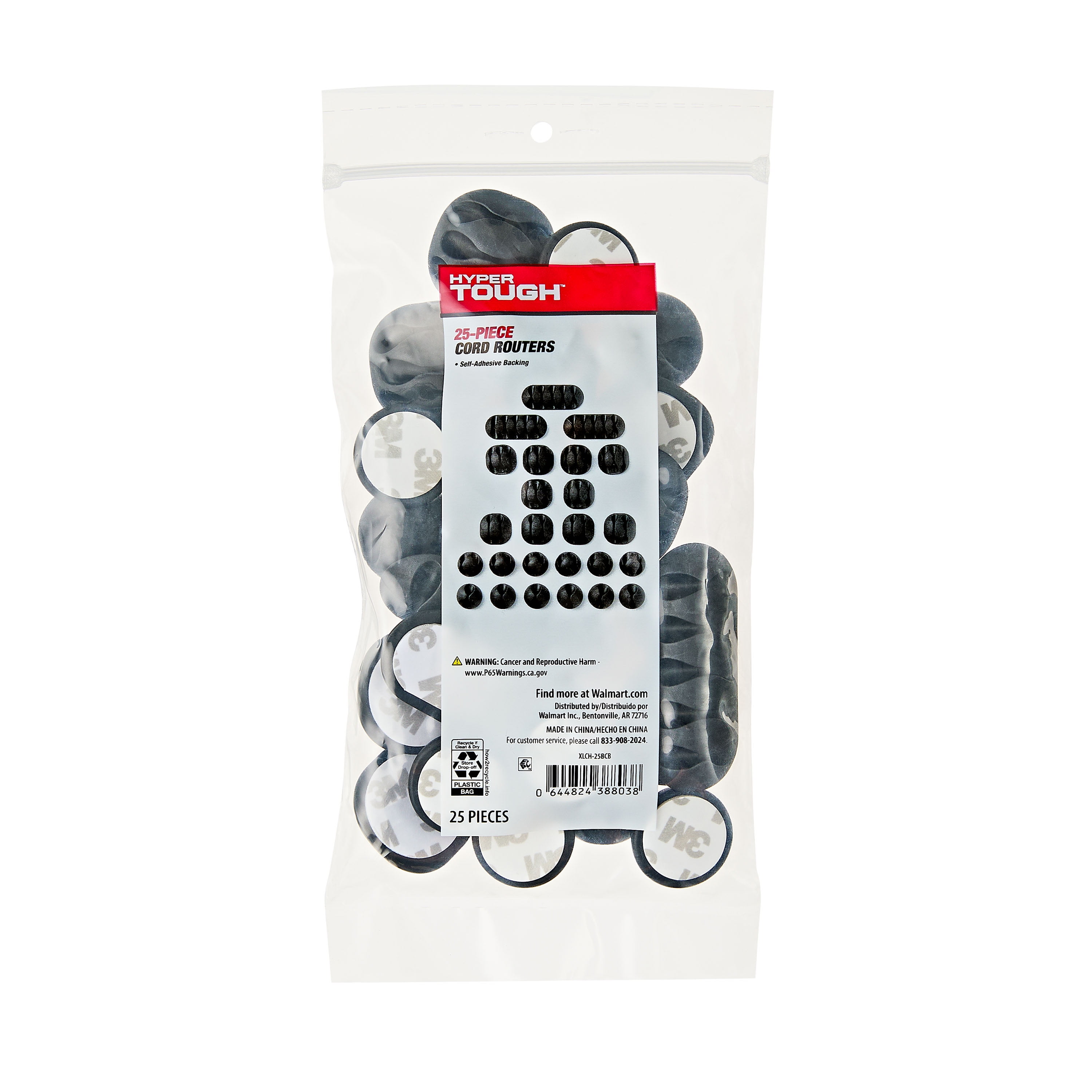 Hyper Tough Multipurpose Cord Routers 25 Count - Walmart Business Supplies