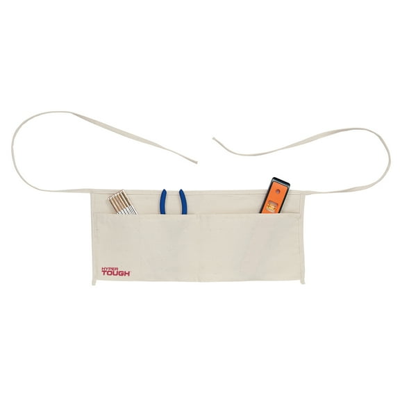 Hyper Tough Cotton Canvas, 2 Pocket Apron, Working, off-White, Outdoor Activity, Unisex, HT-2003