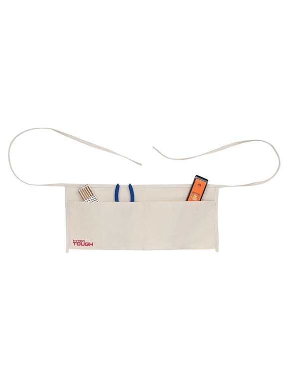 Hyper Tough Cotton Canvas, 2 Pocket Apron, Working, off-White, Outdoor Activity, Unisex, HT-2003