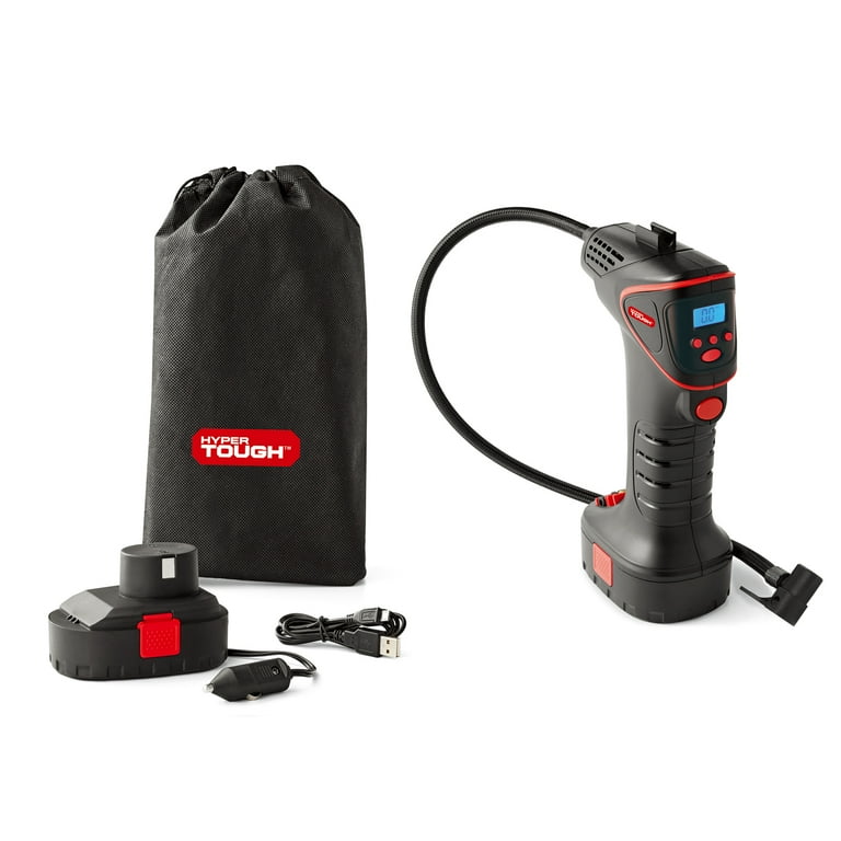 Plug-In Portable Tire Inflator Hand Held Air Pump Compressor with 100psi Gauge Plug-In Portable Tire Inflator Hand Held Air Pump Compressor with 100psi Gauge