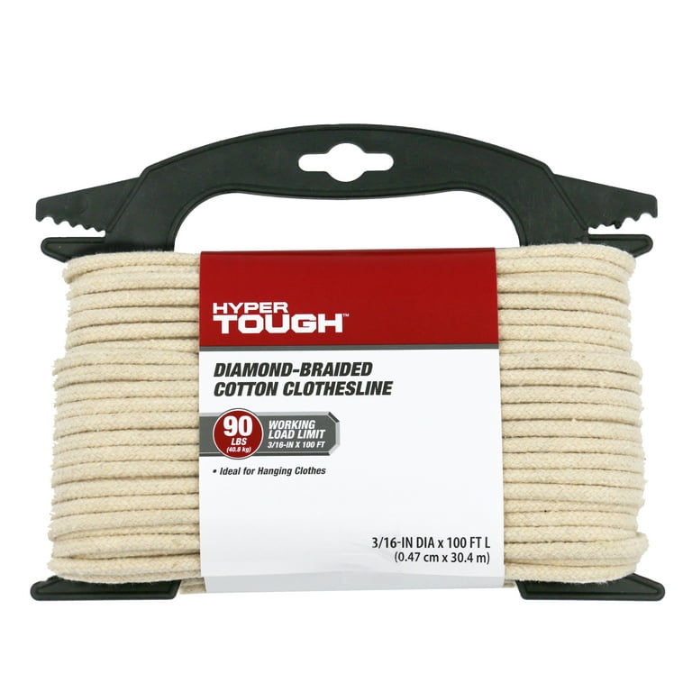 Koch 9/64 in. D X 48 ft. L Natural Solid Braided Cotton Clothesline Rope -  Yahoo Shopping