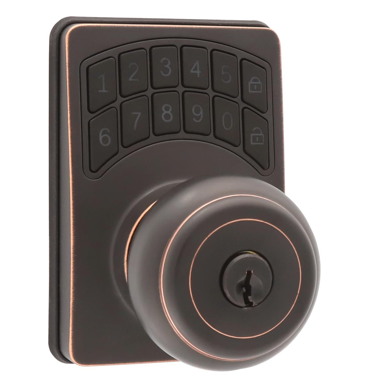 Hyper Tough Digital Ball Doorknob Oil Rubbed Bronze