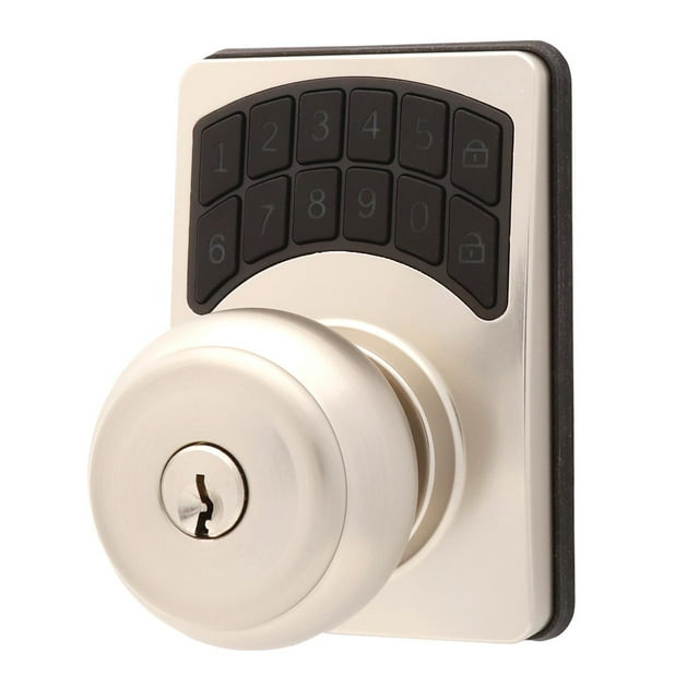 Hyper Tough Digital Ball Knob Satin Nickel