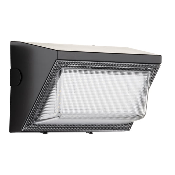 Hyper Tough Direct Wire LED Dusk to Dawn Wall Pack Security Light, Black, 5000 Lumens, 120V