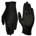thumbnail image 1 of Hyper Tough Disposable Nitrile Gloves, 100 Pack, Black, Size X-Large, 1 of 10