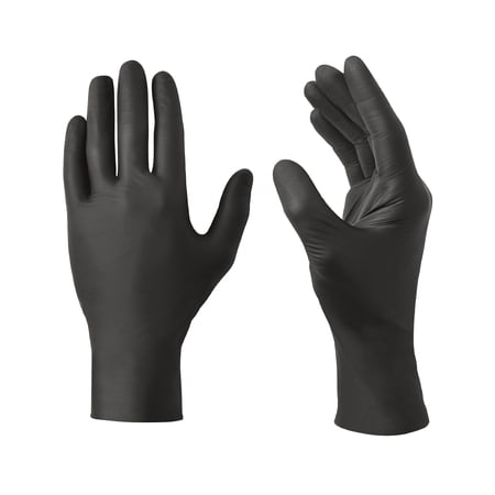 Hyper Tough Disposable Nitrile Work Gloves, 5 MIL, 100 Pack, Size Large