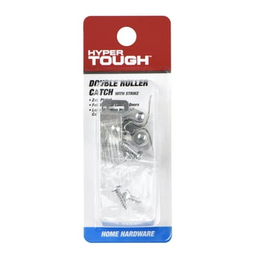 Hyper Tough Double Roller Catch with Strike, Zinc Plated,1 Piece,Assembled Product Depth 4.85 Inch