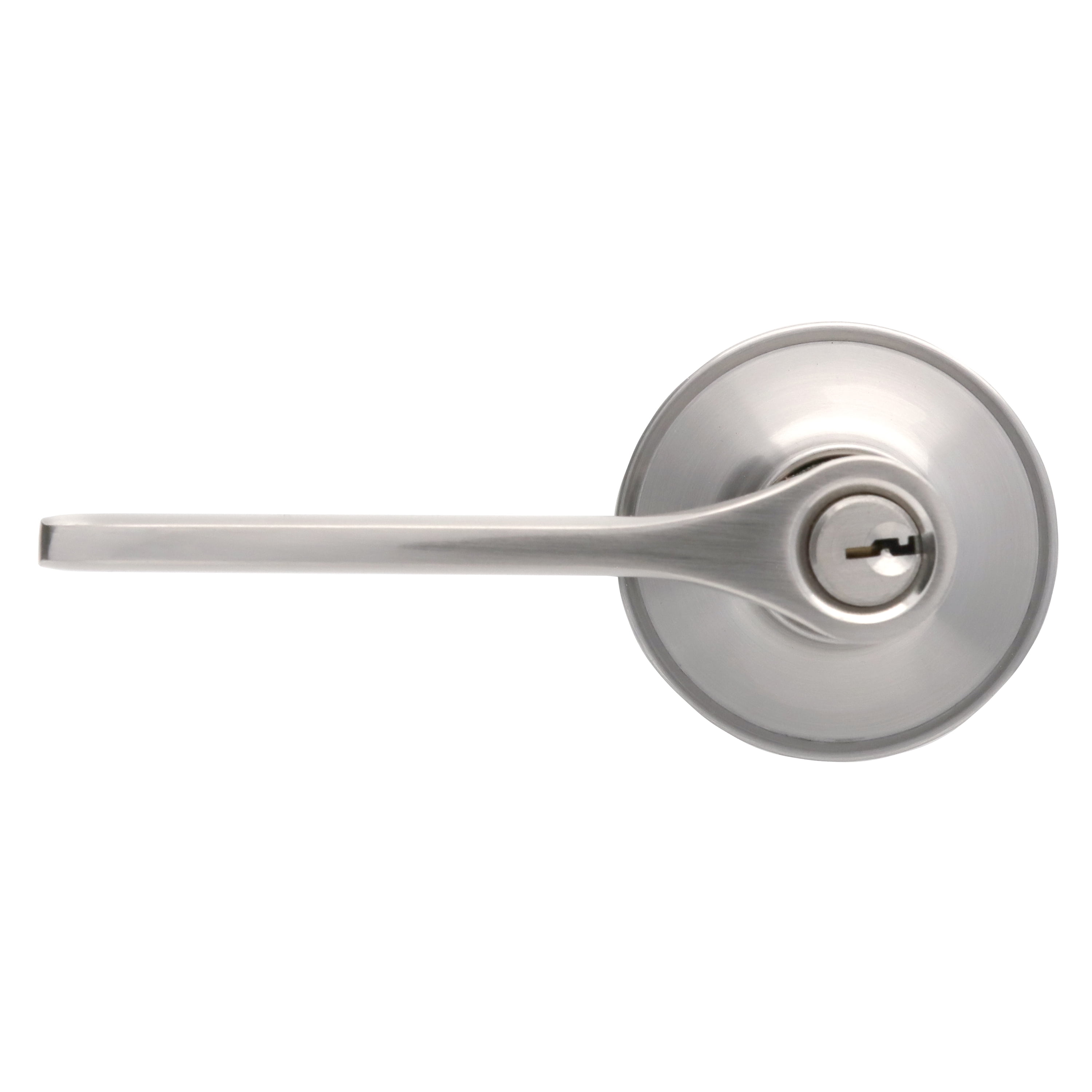 Satin nickel door handle discount