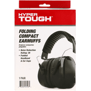 Hyper Tough Folding Compact Protective Earmuffs with 26 dB Noise Reduction Rating