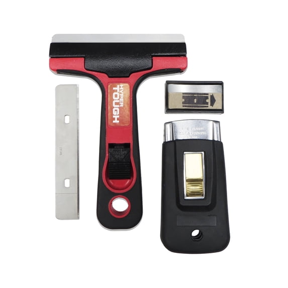 Hyper Tough Glass and Tile Scraper Kit with Replacement Blades