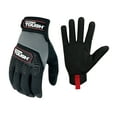 thumbnail image 1 of Hyper Tough Heavy Duty Impact Gloves, Black Red and Gray, Polyester, Adult Men's, Large, 1 Pair, 1 of 10
