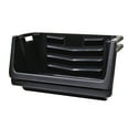 Hyper Tough Heavy Duty Nesting Plastic Stack Bin, Black