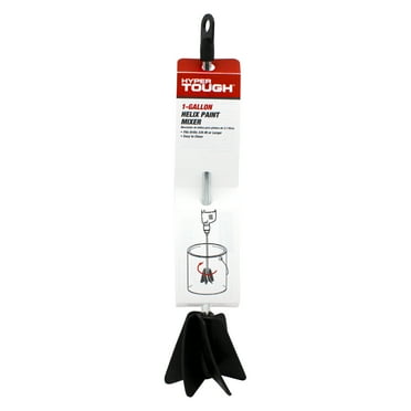 Hyper Tough Helix Paint Mixer for 1 Gallon Containers, 11.5in. x 2.63in., Steel Hex Shaft