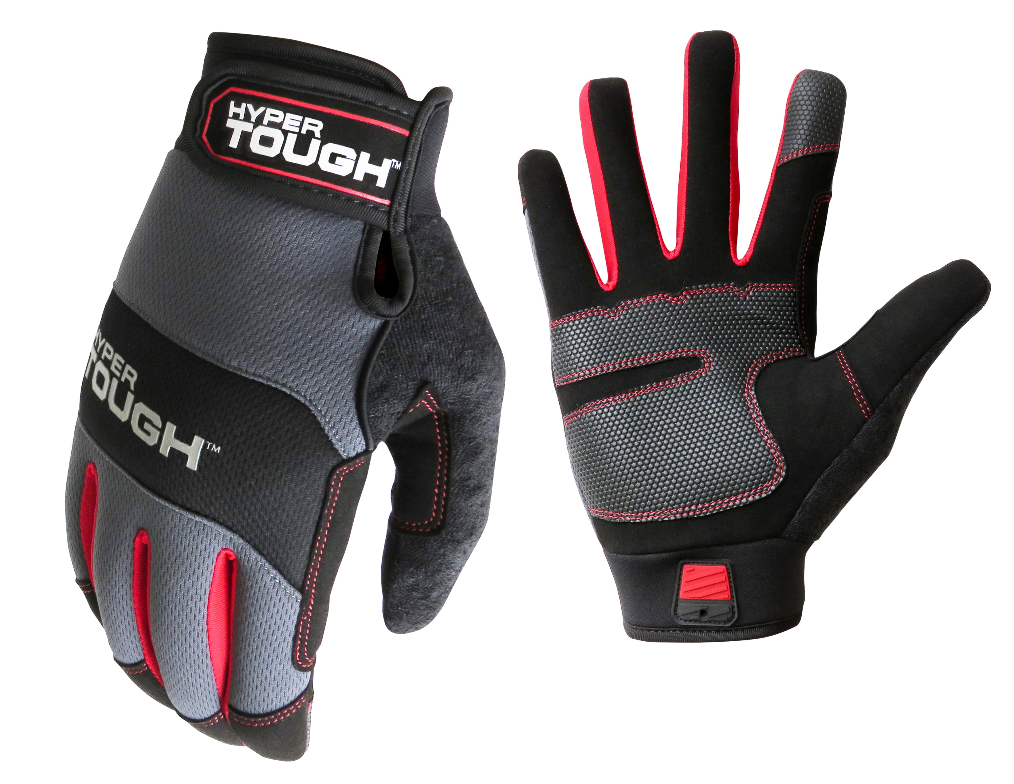 Hyper Tough High Dexterity General Purpose Work Glove, Mesh, Black