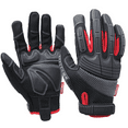 thumbnail image 1 of Hyper Tough High Performance Black Synthetic Leather Mechanic Gloves, Men's Medium, 1 of 9