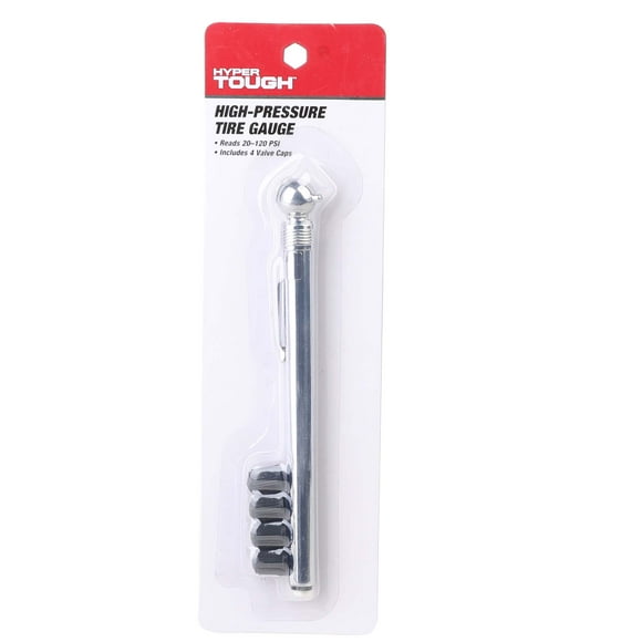 Hyper Tough High-Pressure Tire Gauge Manufacturer Part Number ST111702S, Silver&Black