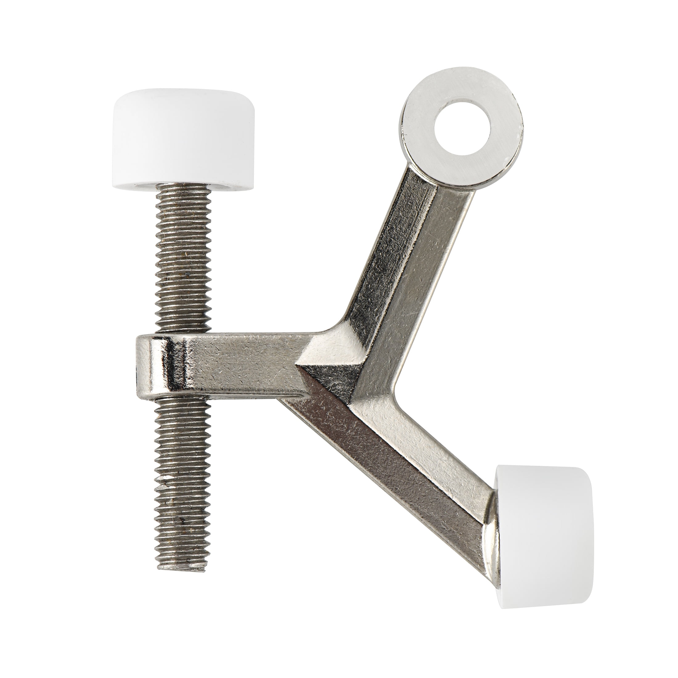 Hyper Tough Hinge Pin Mounted Doorstop, Satin Nickel