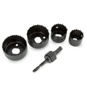 Hyper Tough Hole Saw Set with Arbor 1-1/4, 1-1/2, 2 & 2-1/8